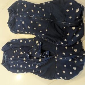 Hanna Andersson Blue Sleep Sack with White Dots